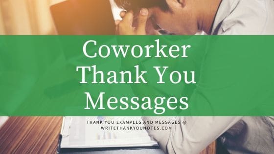 Simple Thank You Notes For Coworkers Colleagues Bosses Business Friends