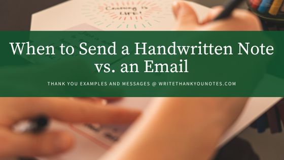 Gratitude in the Digital Age: When to Send a Handwritten Note vs. an Email